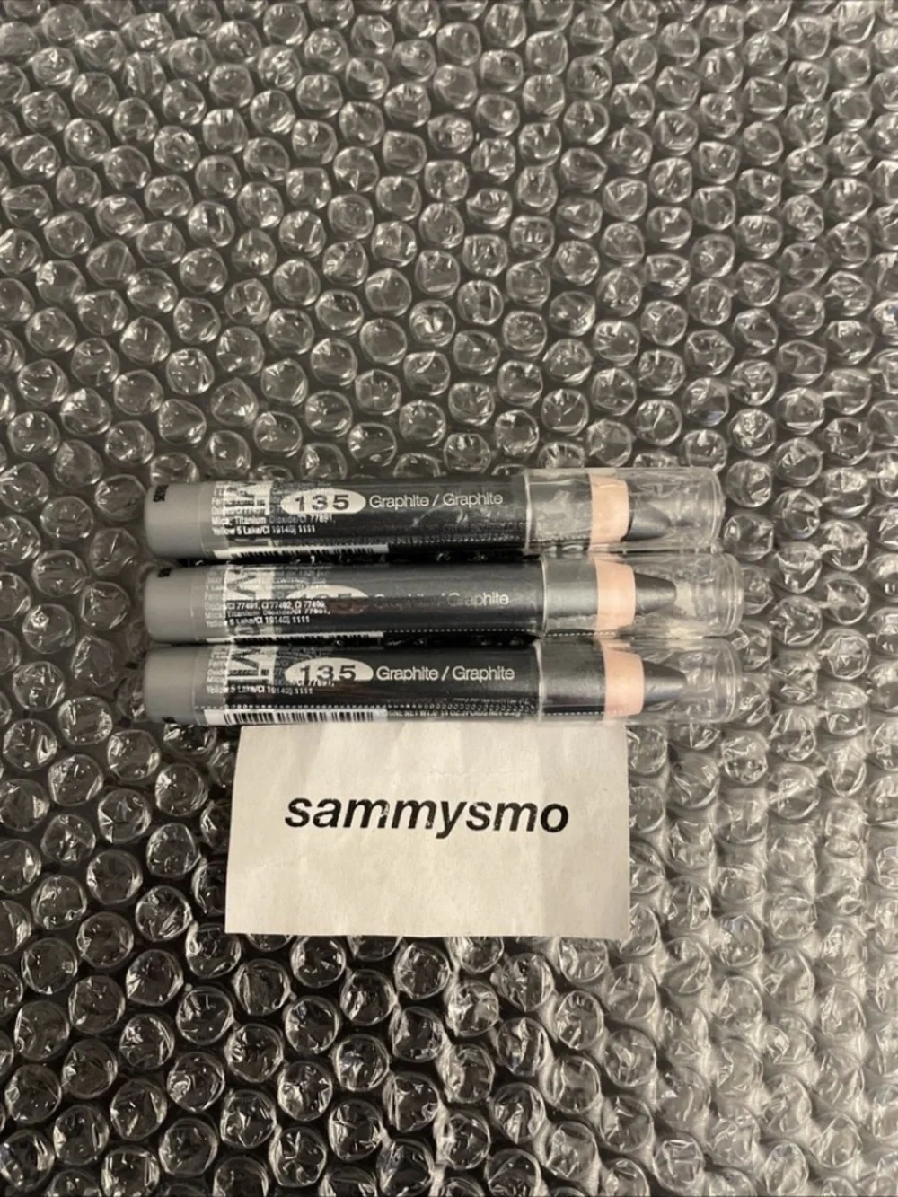 wet n wild IDOL EYES creme shadow pencil 135 Graphite x3 